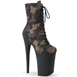 Pleaser Shoes Infinity-1020CM Female Black, Green