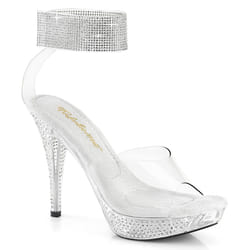 Pleaser Shoes Elegant-442 Sandals Female Transparent
