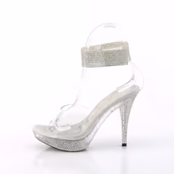 Pleaser Shoes Elegant-442 Sandals Female Transparent