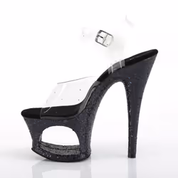 Pleaser Shoes Moon-708LG Sandals Female Silver, Transparent