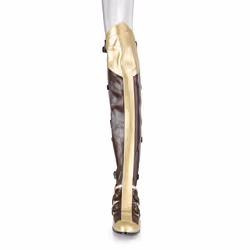 Pleaser Shoes Maiden-8830 Female Brown, Gold