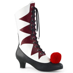 Pleaser Shoes It-120 Female White, Burgundy