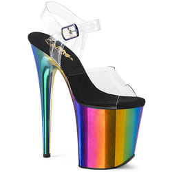 Pleaser Shoes Flamingo-808RC Sandals Female Transparent