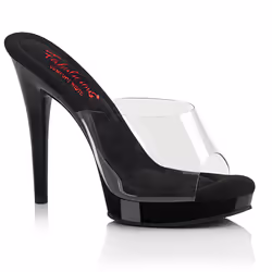 Pleaser Shoes Glory-501, Female, Adult, Transparent, 12.3 cm, Fashion