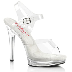 Pleaser Shoes Glory-508 Sandals Female Transparent