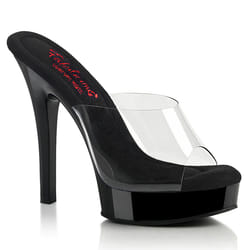 Pleaser Shoes Majesty-501 Female Transparent