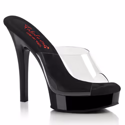 Pleaser Shoes Majesty-501, Female, Adult, Transparent, 13.2 cm, Fashion
