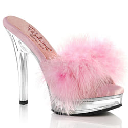 Pleaser Shoes Majesty-501F-8 Pumps Female Black, Transparent