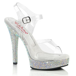 Pleaser Shoes Majesty-508DM Sandals Female Transparent