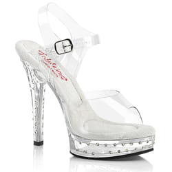Pleaser Shoes Majesty-508SDT Sandals Female Transparent
