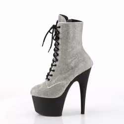 Pleaser Shoes Adore-1020RS Female Black, Silver
