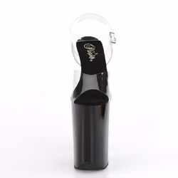 Pleaser Shoes Infinity-908 Sandals Female Black, Transparent