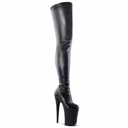 Pleaser Shoes Infinity-4000, Boots, Female, Adult, Black, High heel, 22.9 cm
