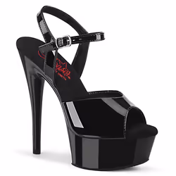 Pleaser Shoes Excite-609, Sandals, Female, Adult, Black, 15.2 cm, Fashion
