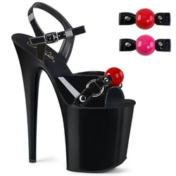 Pleaser Shoes Flamingo-809GB Sandals Female Black