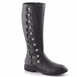 Pleaser Shoes Gotham-109, Boots, Female, Adult, Black, S, Lace-up closure
