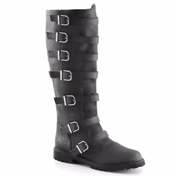 Pleaser Shoes Gotham-110, Boots, Female, Adult, Black, L, 3.8 cm