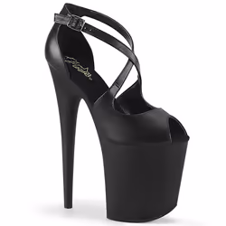 Pleaser Shoes Flamingo-821, Sandals, Female, Adult, Black, 20 cm, Fashion