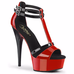 Pleaser Shoes Delight-663, Sandals, Female, Adult, Black, 15.2 cm, Fashion