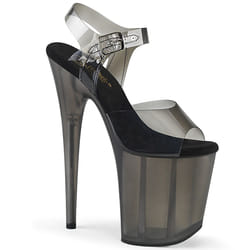 Pleaser Shoes Flamingo-808N-T Sandals Female Black, Grey