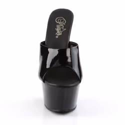 Pleaser Shoes Aspire-601 Female Black, Transparent