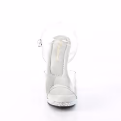 Pleaser Shoes Lip-108DM Sandals Female Silver, Transparent
