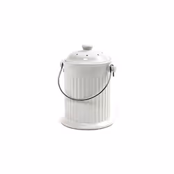 Norpro, White , 1 Gallon Ceramic Compost Keeper, One Size