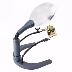 Carson HelpingHands magnifier 2x Grey, Transparent