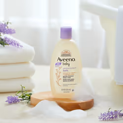 Aveeno Baby Calming Comfort Bath with Relaxing Lavender & Vanilla Scents, Hypoallergenic & Tear-Free Formula, Paraben- & Phthalate-Free, 8 fl. oz