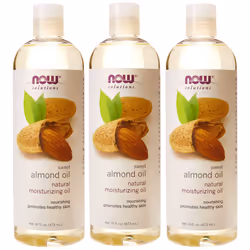 Now Foods Almond Oil  16 Fl Oz (Pack of 3)