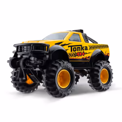 Tonka Steel Classics 4x4 Pickup Truck - Made with Steel & Sturdy Plastic Yellow Toy Construction Truck Boys and Girls Kids ...