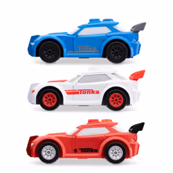 Tonka  3-Pack Sports Cars- Made with Sturdy Plastic  Friction Powered  Boys and Girls  Toddlers Ages 3+  Sports Cars  Toddlers  Birthday Gift  Holiday