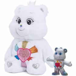 Care Bears 35cm LIMITED EDITION Hopeful Heart Bear & Hopeful Heart Bear Collector Plush