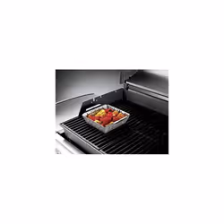 Weber Deluxe Grilling Basket, Small, stainless steel with high sides, Mixed, 6.4 cm x 23.9 cm x 19.1 cm