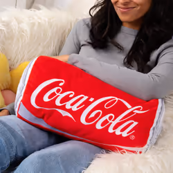 Coca-Cola 15"" Novelty Plush Can  Dorm Decor  Squishy Soft Throw Pillow  Collector Toy