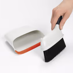 OXO Good Grips Compact Dustpan and Brush Set - Black/White/Red