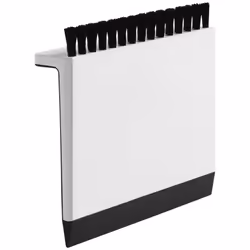 KOHLER Kitchen Sink Squeegee and Countertop Brush, Multi-Purpose, Cleans Wet and Dry Spills, Dishwasher Safe, White