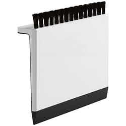 KOHLER Kitchen Sink Squeegee and Countertop Brush, Multi-Purpose, Cleans Wet and Dry Spills, Dishwasher Safe, White