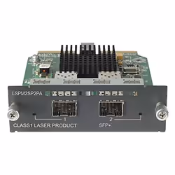 HPE FlexNetwork 5500/5120 2-port 10GbE SFP+, 10 Gigabit Ethernet, 10000 Mbit/s, SFP+, FlexNetwork 5500 & 5120, 170.2 x 294.6  ...