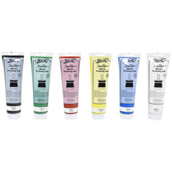 Sax Block Printing Inks for School and Arts and Crafts Use  Fluorescent Colors  5 Ounce Tubes  Set of 6