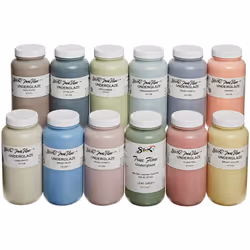 Sax True Flow Underglaze Set  Assorted Colors  Set of 12 Pints - 1371408