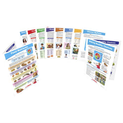 Sportime MyPlate Food & Nutrition Visual Learning Guides  Grade 5 to 9  Set of 10