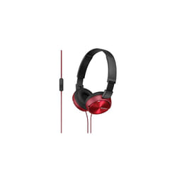Sony Foldable Headphones MDR ZX310 R Metallic Red