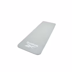 Reebok 7mm Exercise Mat Thick Padded Gym Fitness Yoga Workout - Grey