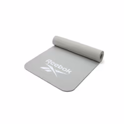 Reebok 7mm Exercise Mat Thick Padded Gym Fitness Yoga Workout - Grey