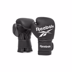 Reebok Boxing Gloves Sparring Bag Adult Kids MMA Training - White/Black, 16oz