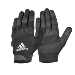 Adidas Full Finger Performance Gloves Weight Lifting Gym Fitness Exercise Workout - Black, S