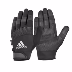 Adidas Full Finger Performance Gloves Weight Lifting Gym Fitness Exercise Workout - Black, XL