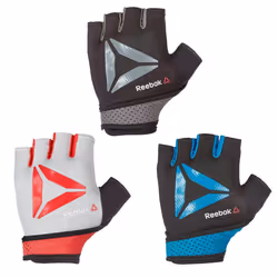 Reebok Training Gym Gloves Weight Lifting Fitness Workout - Red, L