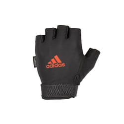 Adidas Adjustable Essential Gloves Weight Lifting Fitness Training Gym Workout - Red, S